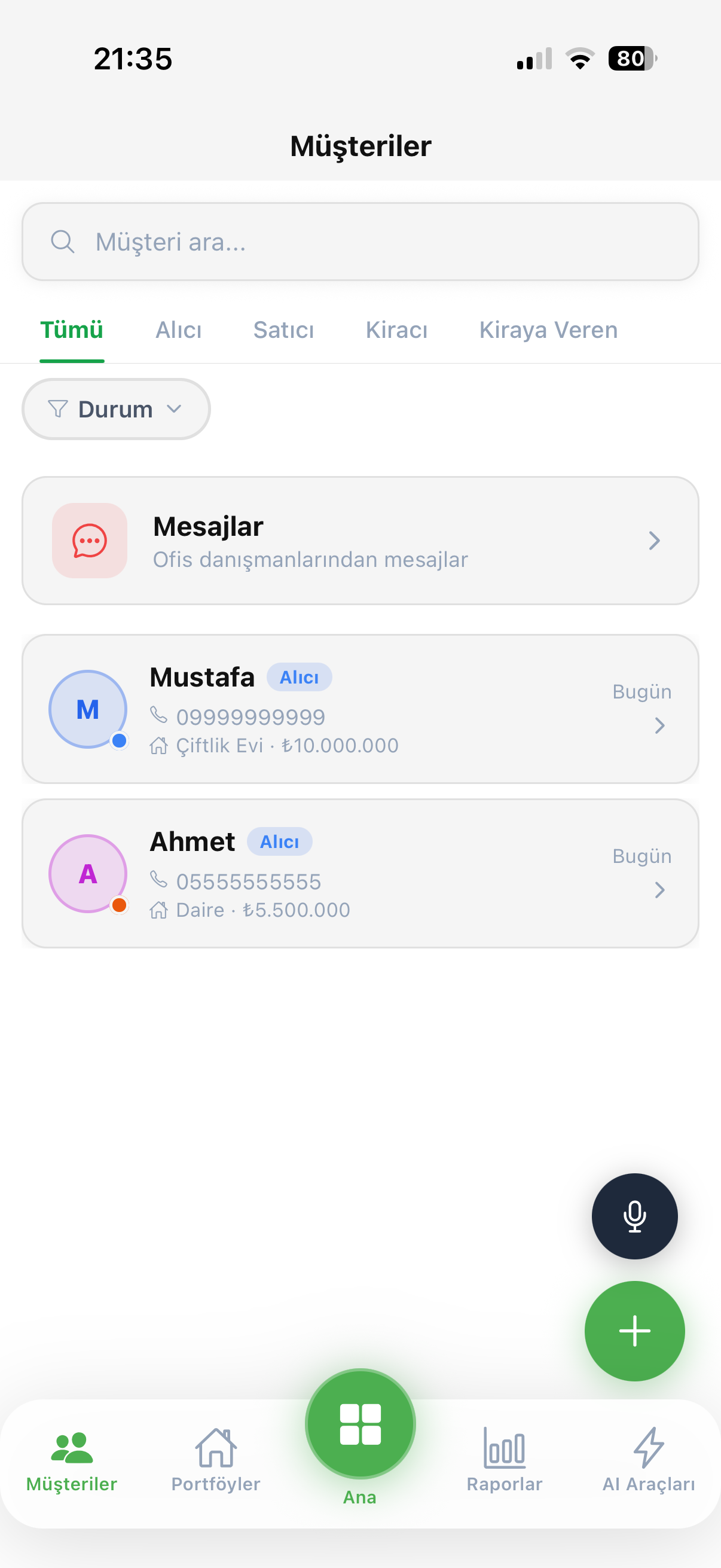Müşteriler